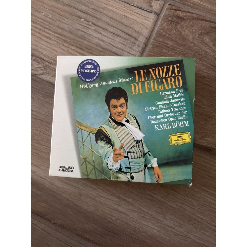 Mozart Le Nozze Di Figaro 3 CD Box Set Booklet Karl Bohm Deutsche Grammophon